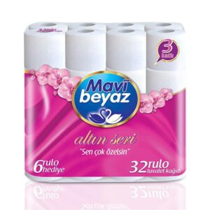 Mavi Beyaz 32’li Tuvalet Kağıdı - Altın Serisi
