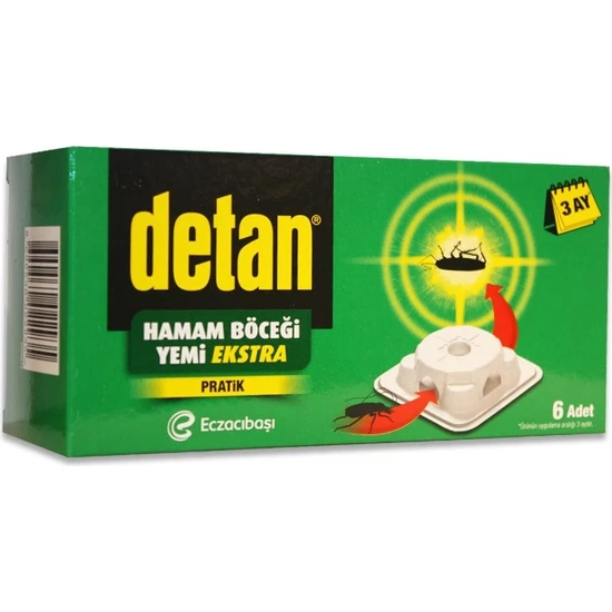Detan Hamam Böceği Yemi Ekstra 6'lı