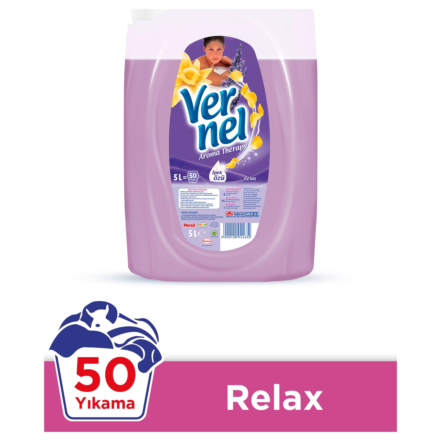 Vernel Sıvı Çamaşır Yumuşatıcısı Aromaterapi Relax 5 L