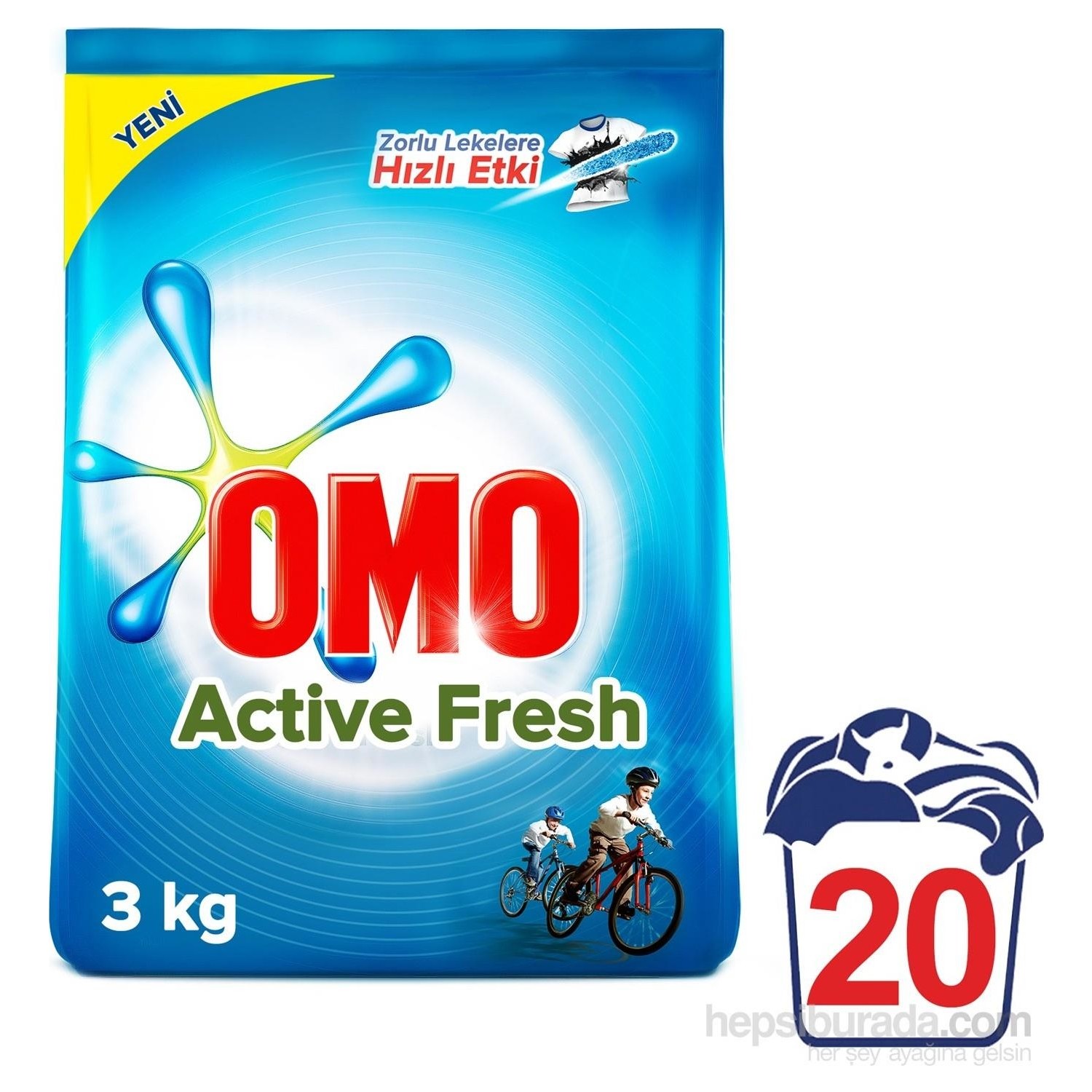 Omo Matık Actıve Fresh 3 Kg.