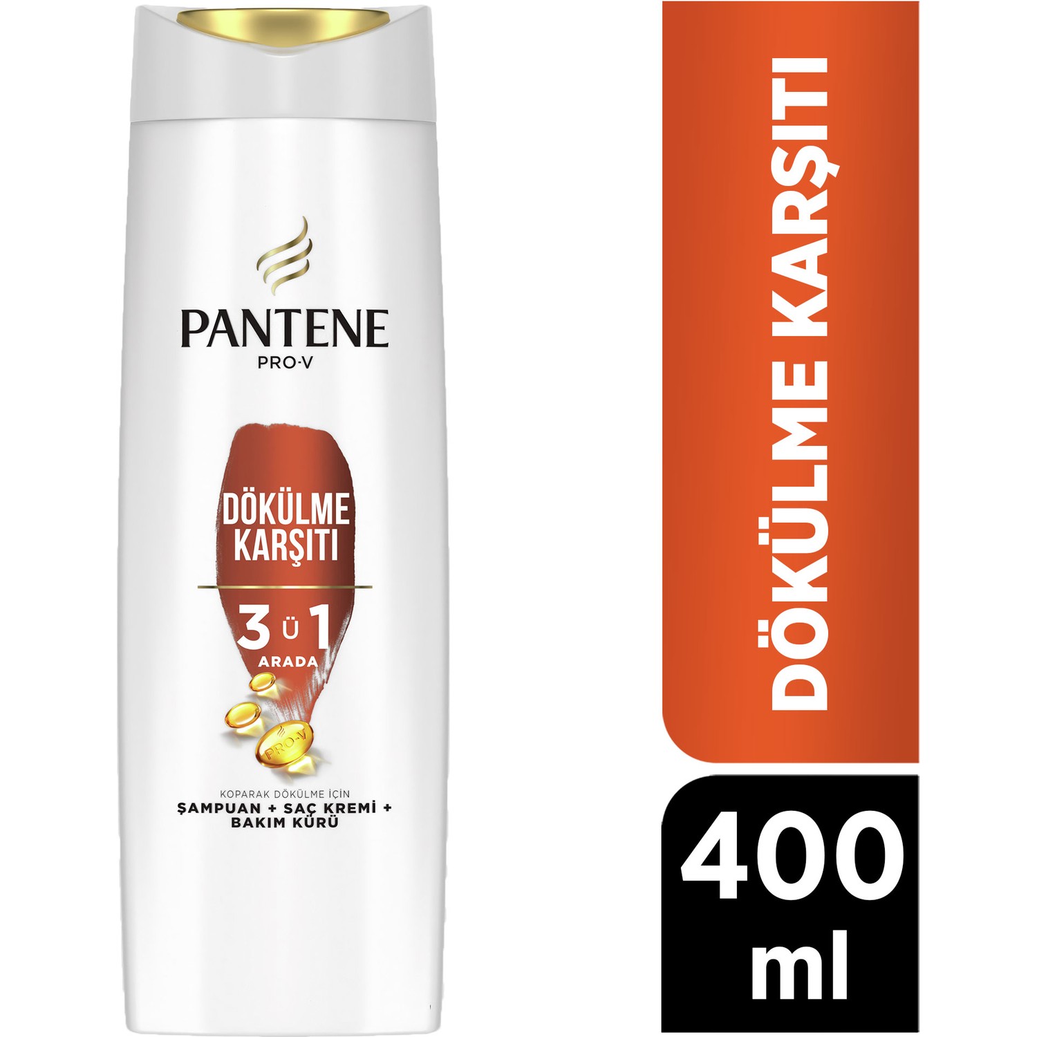 Pantene Pro-V Saç Dökülmelerine Karşı Etkili 3'ü 1 Arada Şampuan 400 ml.