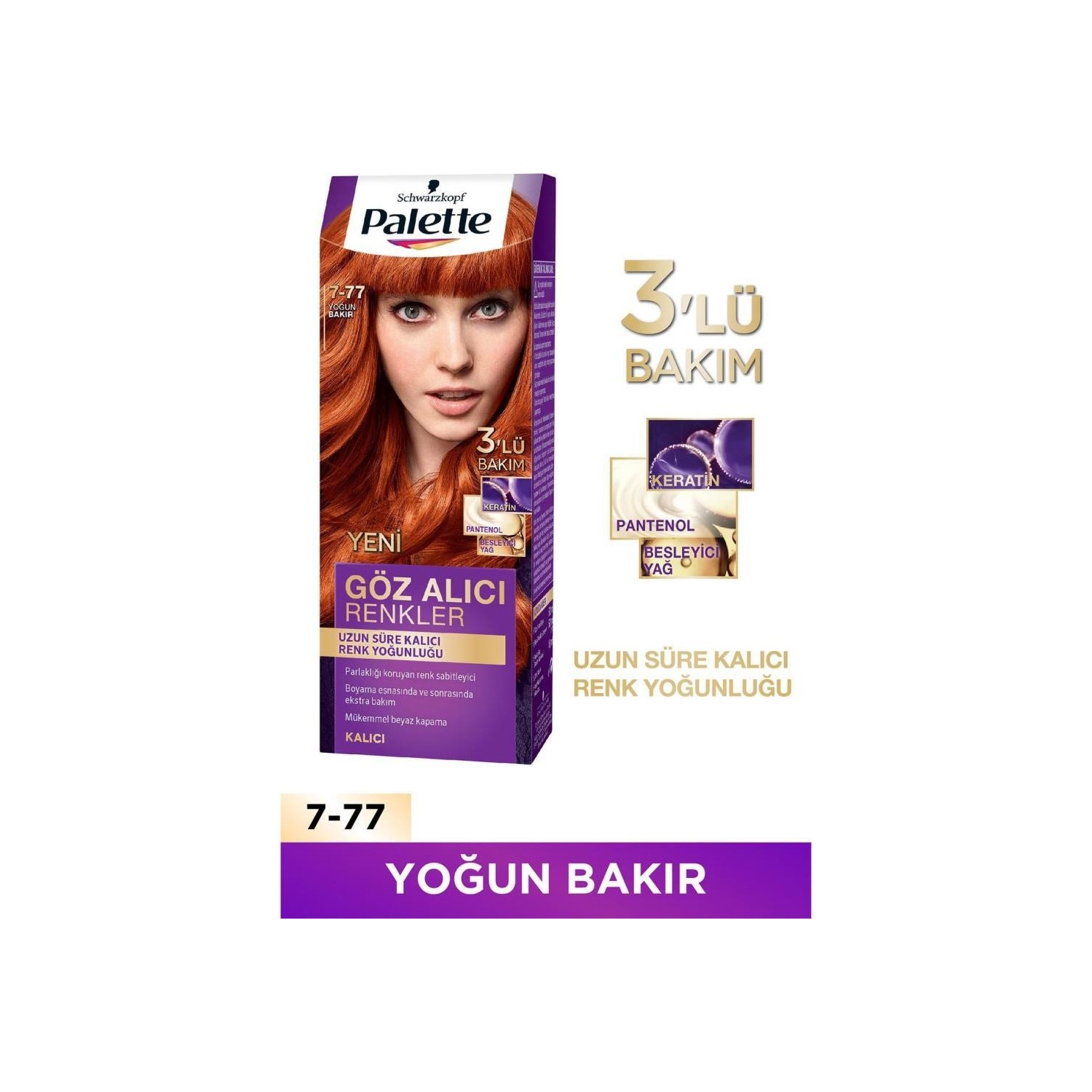 Palette Göz Alıcı Renkler 7-77 Yoğun Bakır