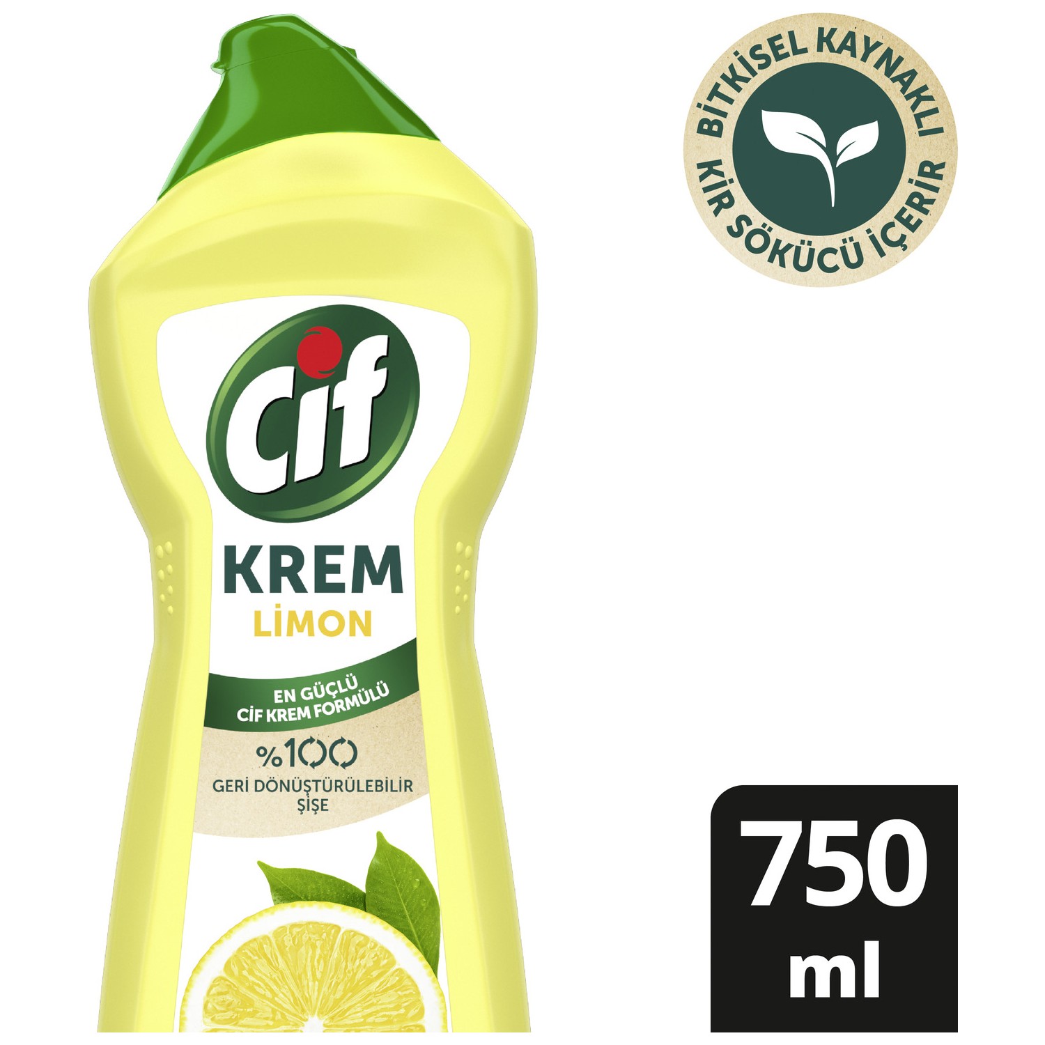 Cif Krem Yüzey Temizleyici Limon 750 ml.